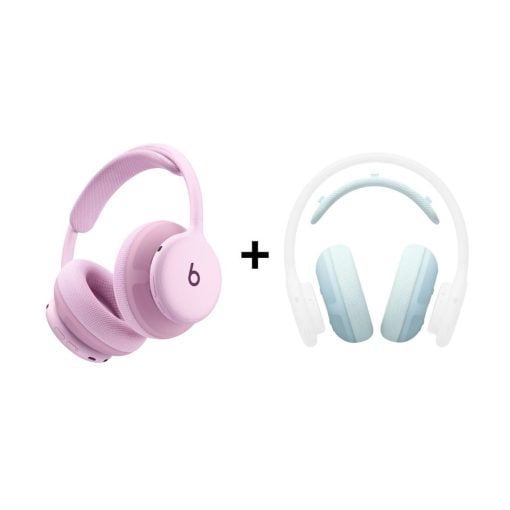 Beats Ses Paketi - Beats 360 Pembe Kulaklık ve Gökyüzü Performans Örgülü Yastık
