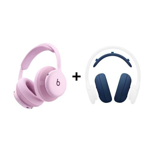 Beats Ses Paketi - Beats 360 Pembe Kulaklık ve Lacivert Performans Örgülü Yastık